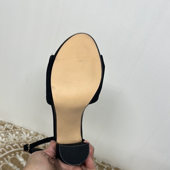 Steve Madden Black Leather Heels with Chunky Block Heel - Picture 5 of 11